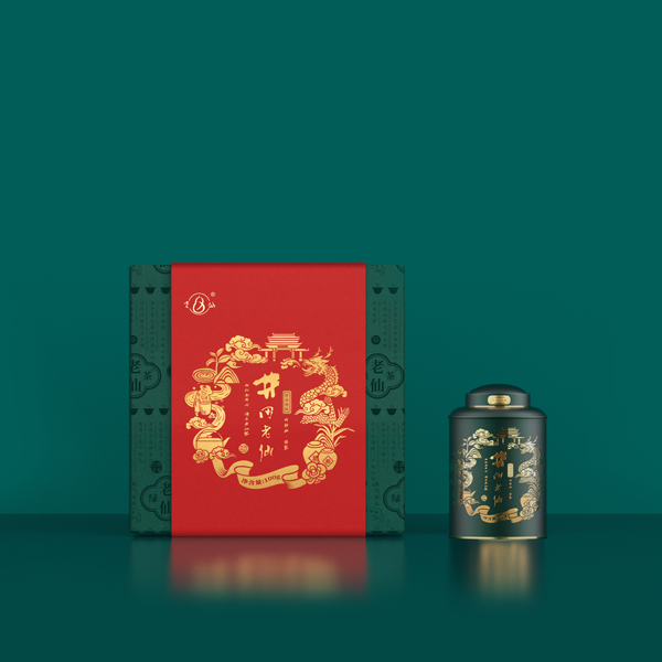 井冈老仙&郎酒联名茶叶包装设计